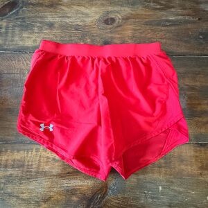 Under Armour Women's Vibrant Red Athletic Shorts